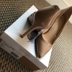 Nude Jessica Simpson Pointy Toe Pump